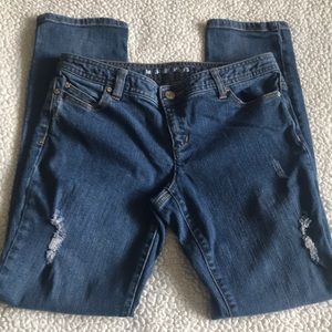 MICHAEL KORS skinny jeans factory distressed SZ 6p